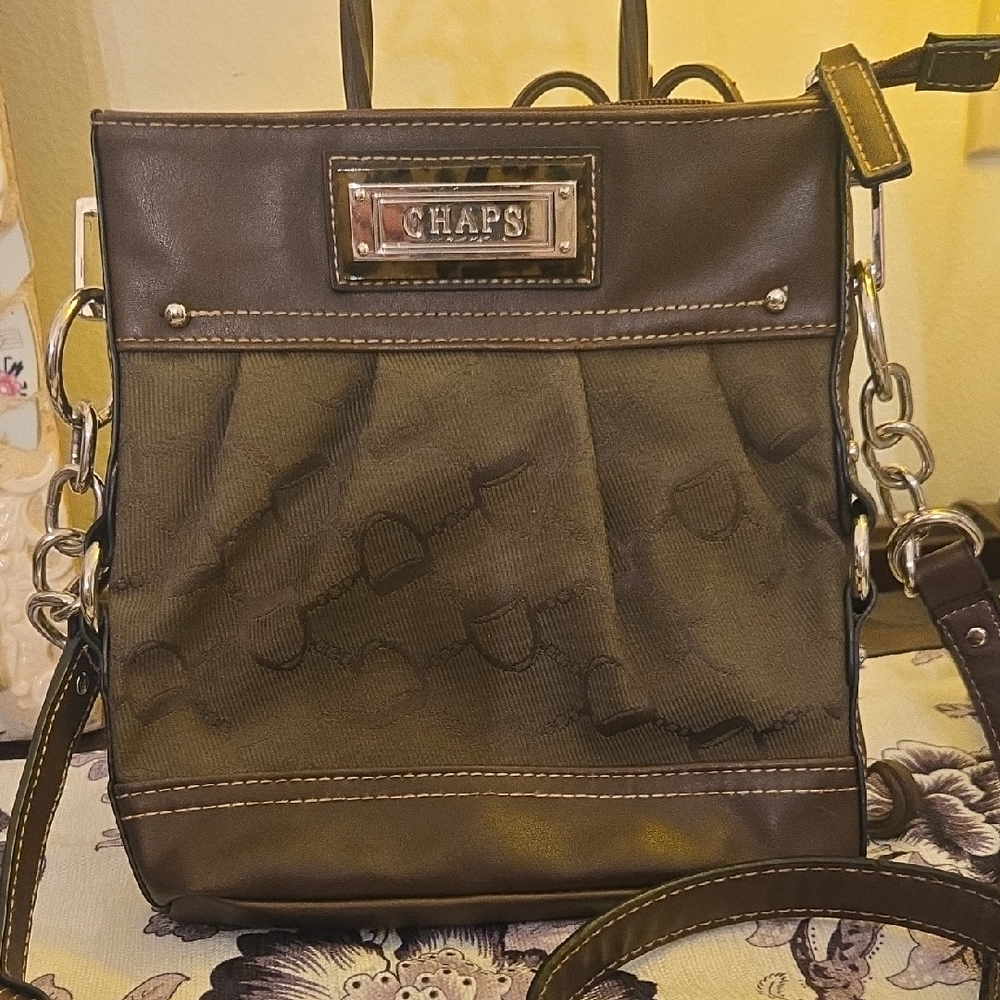 Chaps Dark Brown Men's Messenger Bag